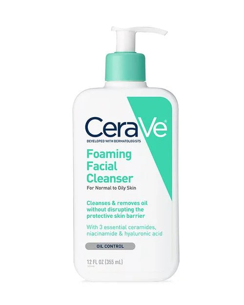 CeraVe Facial Foaming Cleanser for Normal to Oily Skin