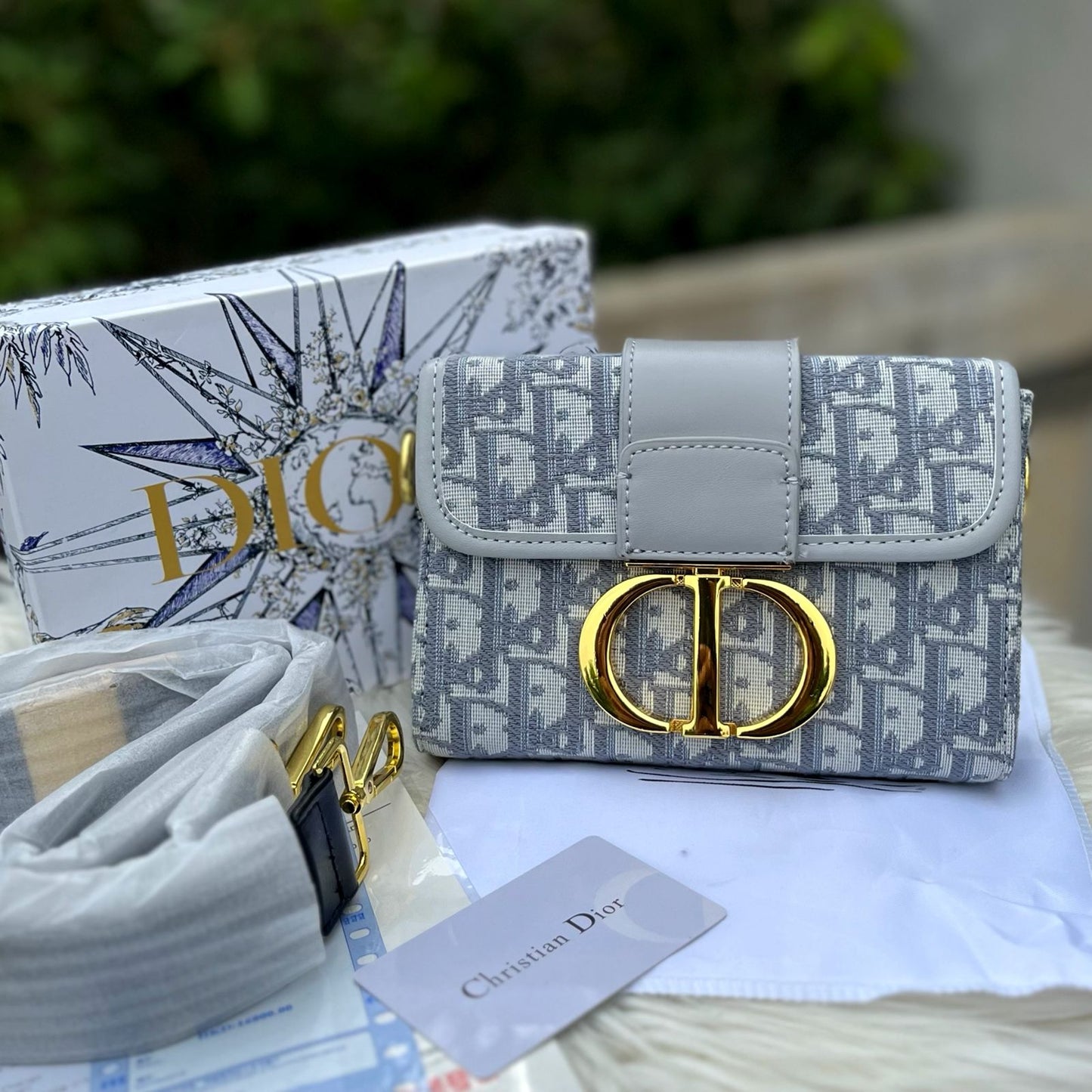 DIOR Fully Embroidered Crossbody Bag